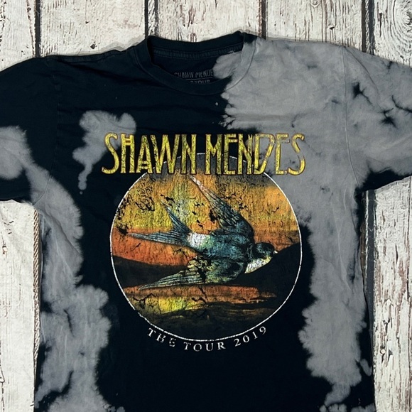 Shawn Mendes Tie Dye 2019 Pop Music Tour Crewneck Tshirt - Picture 3 of 4